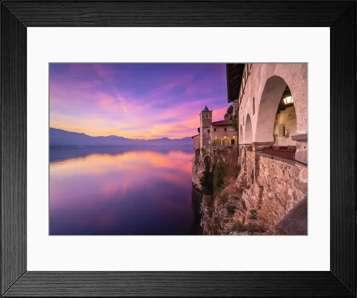 Framed Print : The old monastery of Santa Caterina del Sasso Ballaro, overlooking Lake Maggiore, Leggiuno, Varese Province, Lombardy, Italy Framed Print : The old monastery of Santa Caterina del Sasso Ballaro, overlooking Lake Maggiore, Leggiuno, Varese Province, Lombardy, Italy