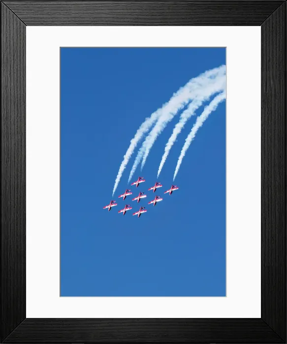 Framed Print : The Snowbirds, 431 Air Demonstration Squadron, Royal Canadian Air Force, flying over the Bay Area during Fleet Week, San Francisco, Califonria, USA