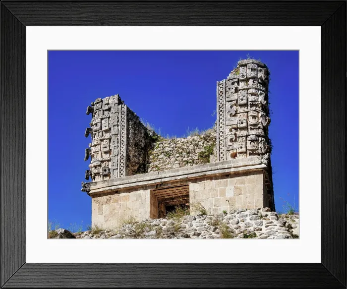 Framed Print : Quadrangle of the Nuns, detailed view, Uxmal, Yucatan State, Mexico Framed Print : Quadrangle of the Nuns, detailed view, Uxmal, Yucatan State, Mexico