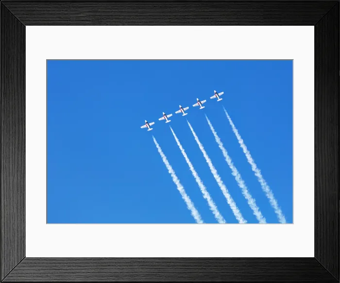 Framed Print : The Snowbirds, 431 Air Demonstration Squadron, Royal Canadian Air Force, flying over the Bay Area during Fleet Week, San Francisco, Califonria, USA