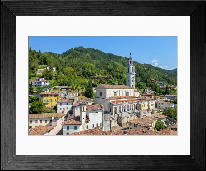Framed Print : Basilica di Santa Maria Assunta, the church of San Luigi and the Oratorio dei Disciplini di San Bernardino Clusone, Val Seriana, Bergamo district, Lombardy, Italy Framed Print : Basilica di Santa Maria Assunta, the church of San Luigi and the Oratorio dei Disciplini di San Bernardino Clusone, Val Seriana, Bergamo district, Lombardy, Italy