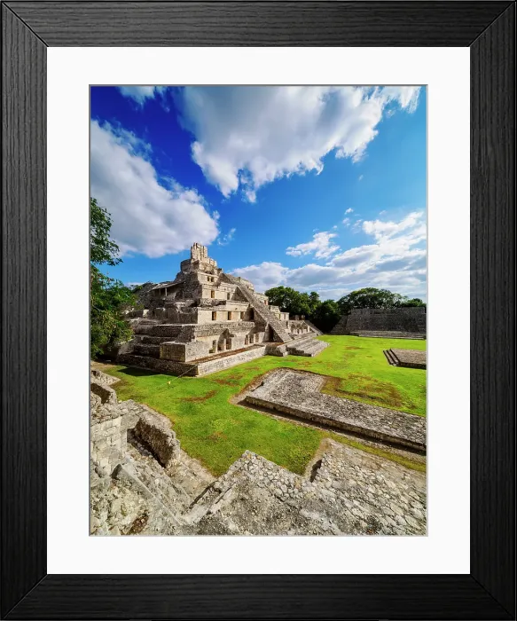 Framed Print : Temple of Five Floors, Great Acropolis, Edzna Archaeological Site, Campeche State, Mexico Framed Print : Temple of Five Floors, Great Acropolis, Edzna Archaeological Site, Campeche State, Mexico