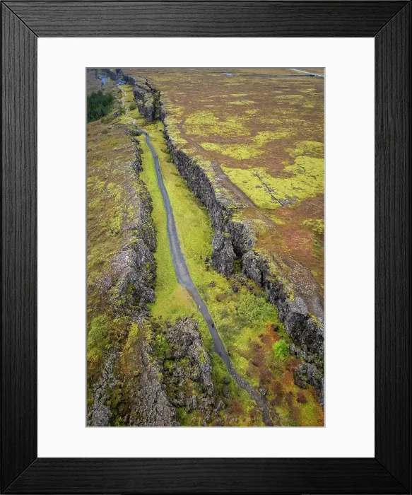 Framed Print : Aerial view of the fault between North American and Eurasian tectonic plates in Thingvellir national park. Blaskogabyggo municipality, Iceland Framed Print : Aerial view of the fault between North American and Eurasian tectonic plates in Thingvellir national park. Blaskogabyggo municipality, Iceland