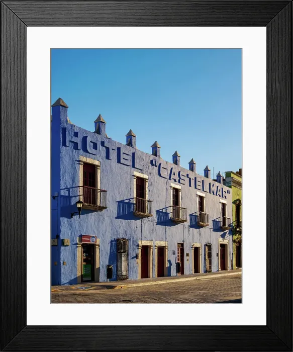 Framed Print : Hotel Castelmar, Campeche City, Campeche State, Mexico