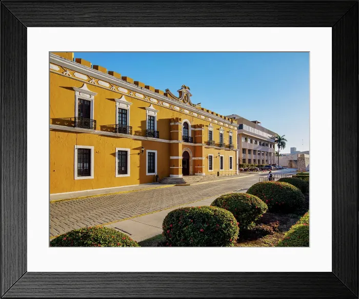 Framed Print : Campeche Municipal Building, Campeche City, Campeche State, Mexico Framed Print : Campeche Municipal Building, Campeche City, Campeche State, Mexico