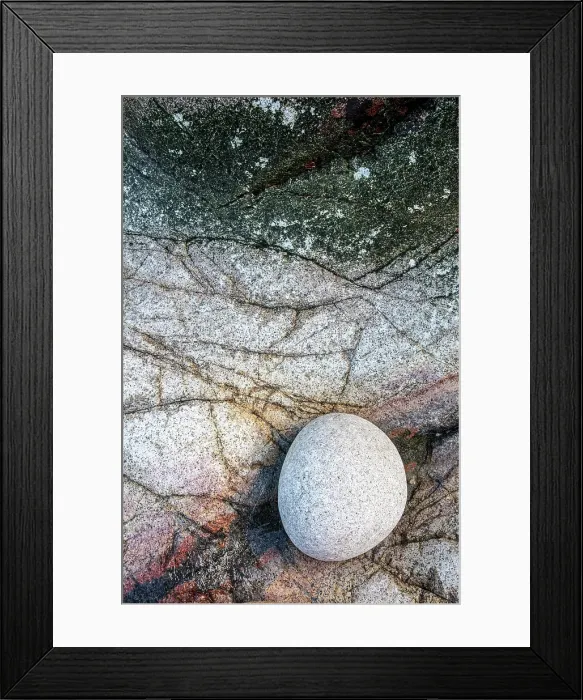 Framed Print : Sea-worn boulder, Porth Nanven, Cot Valley, near St Just, Cornwall, England Framed Print : Sea-worn boulder, Porth Nanven, Cot Valley, near St Just, Cornwall, England