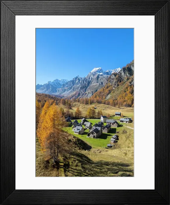 Framed Print : Crampiolo, Alpe Devero. Devero valley, Antigorio valley, Ossola valley, Piedmont, Verbano Cusio Ossola district, Italy (MR) Framed Print : Crampiolo, Alpe Devero. Devero valley, Antigorio valley, Ossola valley, Piedmont, Verbano Cusio Ossola district, Italy (MR)