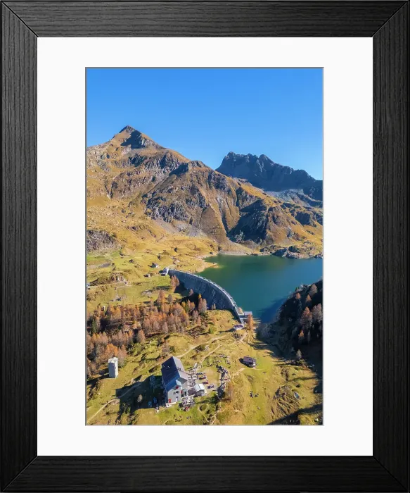 Framed Print : Laghi Gemelli, the dam and it's refuge. Branzi, Val Brembana, Alpi Orobie, Bergamo, Bergamo Province, Lombardy, Italy Framed Print : Laghi Gemelli, the dam and it's refuge. Branzi, Val Brembana, Alpi Orobie, Bergamo, Bergamo Province, Lombardy, Italy
