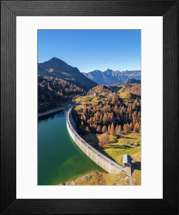 Framed Print : Laghi Gemelli, the dam and it's refuge. Branzi, Val Brembana, Alpi Orobie, Bergamo, Bergamo Province, Lombardy, Italy Framed Print : Laghi Gemelli, the dam and it's refuge. Branzi, Val Brembana, Alpi Orobie, Bergamo, Bergamo Province, Lombardy, Italy