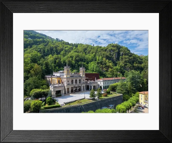 Framed Print : liberty building of the Casino of San Pellegrino Terme. San Pellegrino Terme, Val Brembana, province of Bergamo, Lombardy, Italy Framed Print : liberty building of the Casino of San Pellegrino Terme. San Pellegrino Terme, Val Brembana, province of Bergamo, Lombardy, Italy