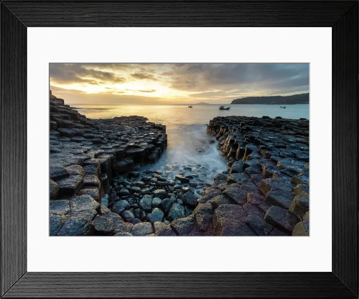 Framed Print : Sunrise, Ghenh Da Dia basalt beehive columns, Phu Yen Province, Vietnam Framed Print : Sunrise, Ghenh Da Dia basalt beehive columns, Phu Yen Province, Vietnam