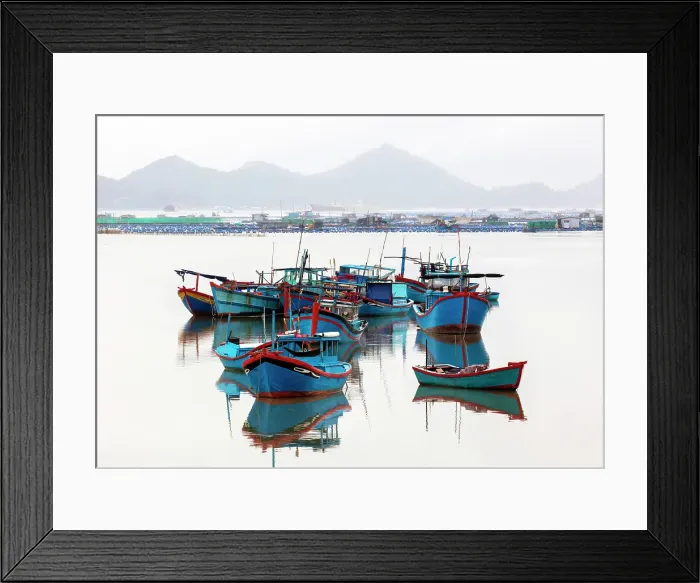 Framed Print : Fishing boats, Phu Yen Province, Vietnam Framed Print : Fishing boats, Phu Yen Province, Vietnam