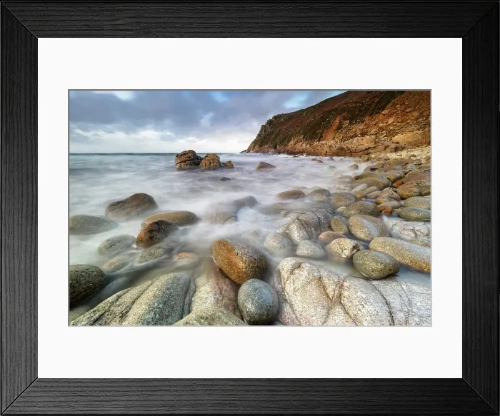Framed Print : Porth Nanven, Cot Valley, near St Just, Cornwall, England Framed Print : Porth Nanven, Cot Valley, near St Just, Cornwall, England