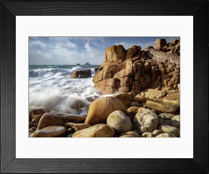 Framed Print : Porth Nanven, Cot Valley, near St Just, Cornwall, England Framed Print : Porth Nanven, Cot Valley, near St Just, Cornwall, England