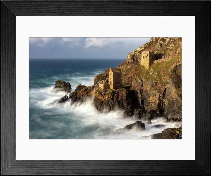 Framed Print : Crowns Engine Houses, Botallack, Cornwall, England Framed Print : Crowns Engine Houses, Botallack, Cornwall, England