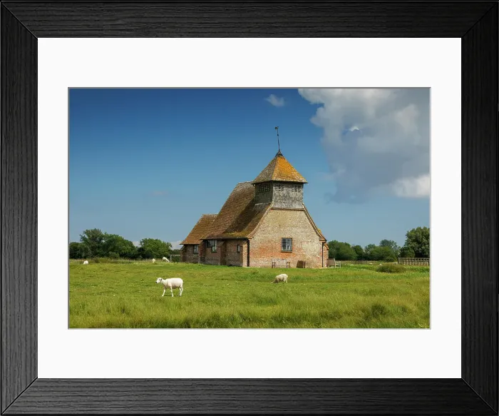 Framed Print : St. Thomas Becket Church, Fairfield, Romney Marsh, Kent, England, UK Framed Print : St. Thomas Becket Church, Fairfield, Romney Marsh, Kent, England, UK