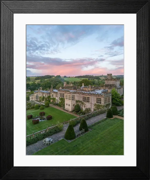 Framed Print : Haddon Hall, Bakewell, Derby, England, UK