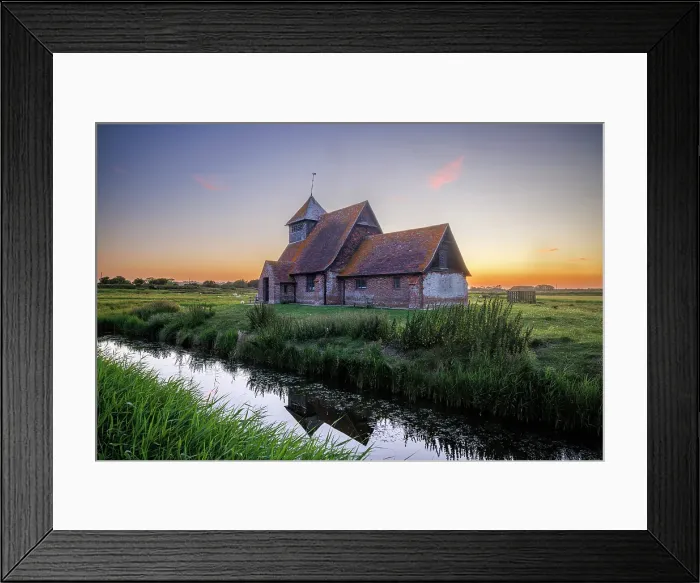 Framed Print : St. Thomas Becket Church, Fairfield, Romney Marsh, Kent, England, UK Framed Print : St. Thomas Becket Church, Fairfield, Romney Marsh, Kent, England, UK