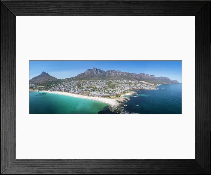 Framed Print : Camps Bay & The Twelve Apostles, Cape Town, Western Cape, South Africa Framed Print : Camps Bay & The Twelve Apostles, Cape Town, Western Cape, South Africa