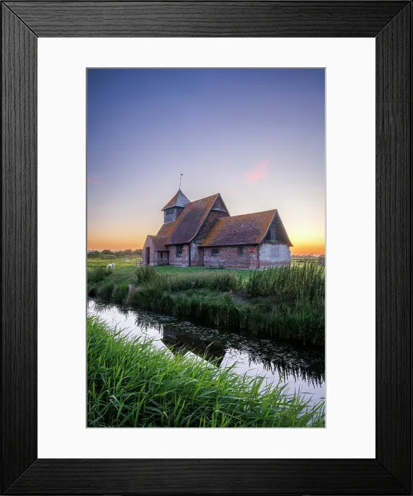 Framed Print : St. Thomas Becket Church, Fairfield, Romney Marsh, Kent, England, UK Framed Print : St. Thomas Becket Church, Fairfield, Romney Marsh, Kent, England, UK