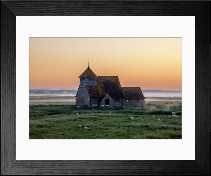 Framed Print : St. Thomas Becket Church, Fairfield, Romney Marsh, Kent, England, UK Framed Print : St. Thomas Becket Church, Fairfield, Romney Marsh, Kent, England, UK
