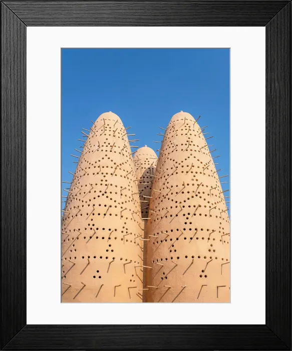 Framed Print : Pigeon Towers, Katara, Doha, Qatar