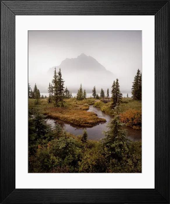 Framed Print : Bow Lake, Banff National Park, Alberta, Canada Framed Print : Bow Lake, Banff National Park, Alberta, Canada