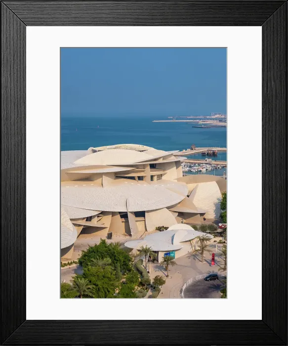Framed Print : National Museum of Qatar by Jean Nouvel, Doha, Qatar Framed Print : National Museum of Qatar by Jean Nouvel, Doha, Qatar