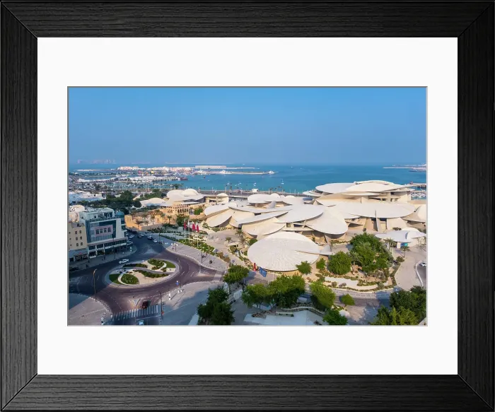 Framed Print : National Museum of Qatar by Jean Nouvel, Doha, Qatar Framed Print : National Museum of Qatar by Jean Nouvel, Doha, Qatar