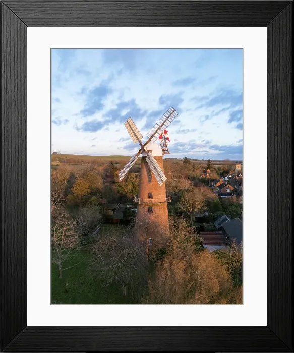 Framed Print : Quainton windmill, Quainton, Buckinghamshire, England. UK