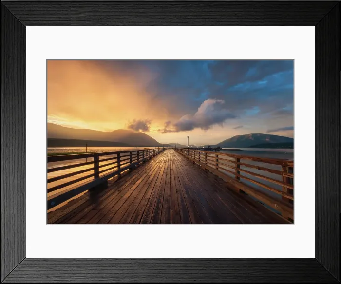 Framed Print : Wharf, Salmon Arm, British Columbia, Canada Framed Print : Wharf, Salmon Arm, British Columbia, Canada