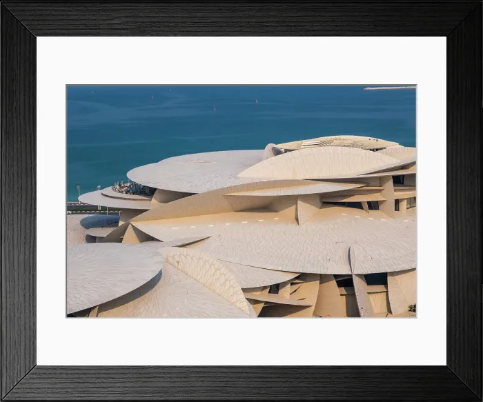 Framed Print : National Museum of Qatar by Jean Nouvel, Doha, Qatar Framed Print : National Museum of Qatar by Jean Nouvel, Doha, Qatar