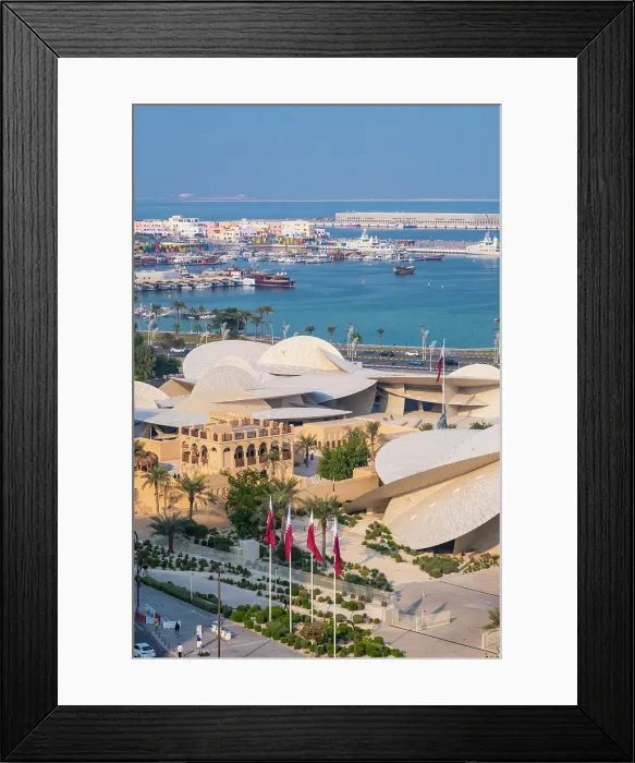 Framed Print : National Museum of Qatar by Jean Nouvel, Doha, Qatar Framed Print : National Museum of Qatar by Jean Nouvel, Doha, Qatar