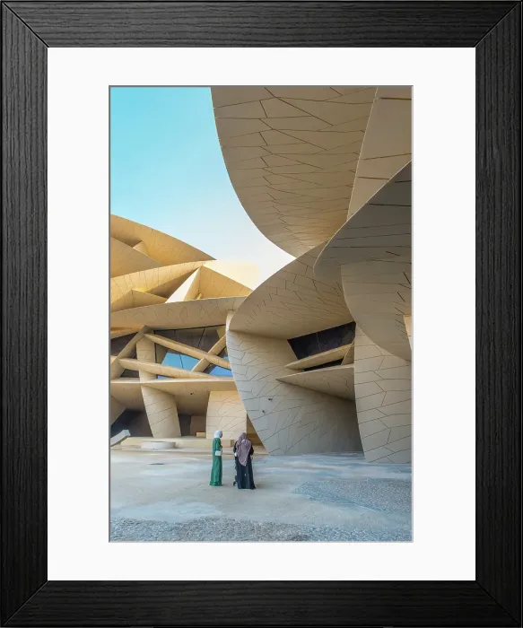 Framed Print : National Museum of Qatar by Jean Nouvel, Doha, Qatar Framed Print : National Museum of Qatar by Jean Nouvel, Doha, Qatar