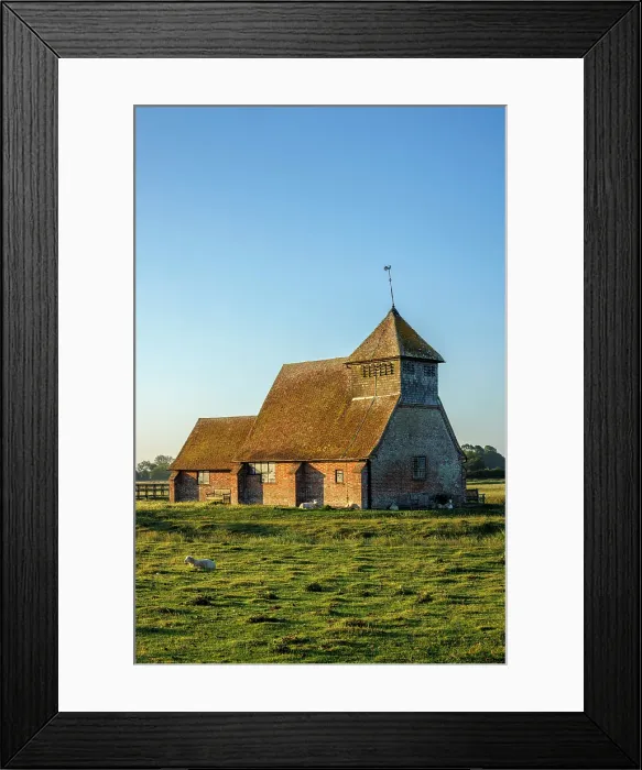 Framed Print : St. Thomas Becket Church, Fairfield, Romney Marsh, Kent, England, UK Framed Print : St. Thomas Becket Church, Fairfield, Romney Marsh, Kent, England, UK