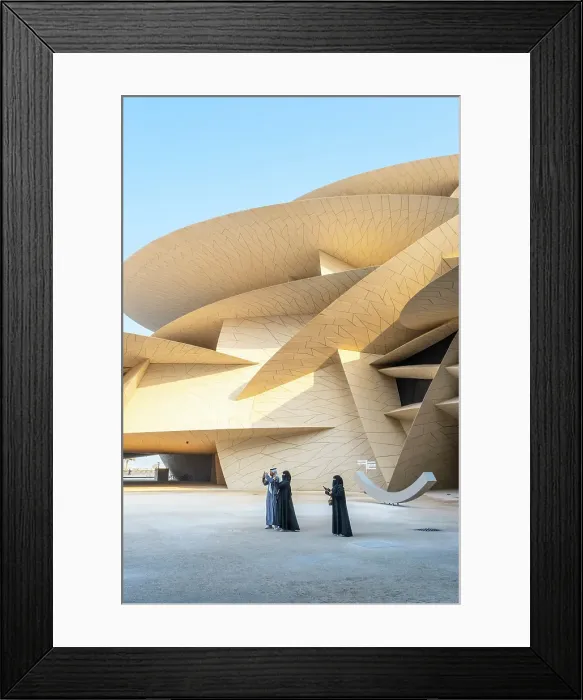 Framed Print : National Museum of Qatar by Jean Nouvel, Doha, Qatar Framed Print : National Museum of Qatar by Jean Nouvel, Doha, Qatar