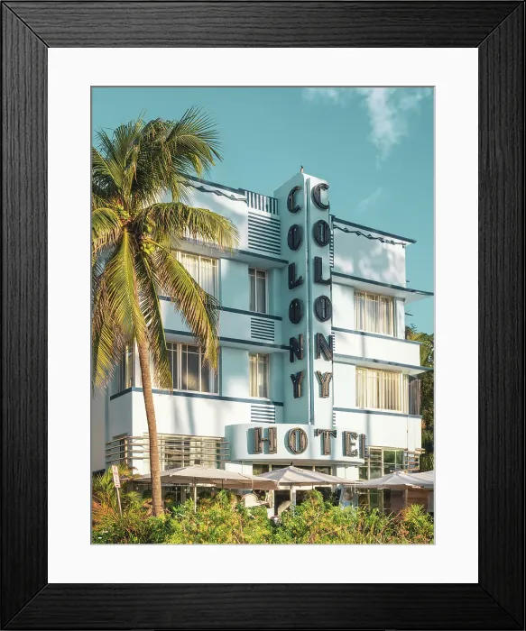 Framed Print : Colony Hotel, Ocean Drive Art Deco District South Beach, Miami Beach, Florida, USA Framed Print : Colony Hotel, Ocean Drive Art Deco District South Beach, Miami Beach, Florida, USA