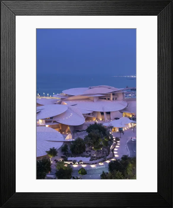 Framed Print : National Museum of Qatar by Jean Nouvel, Doha, Qatar