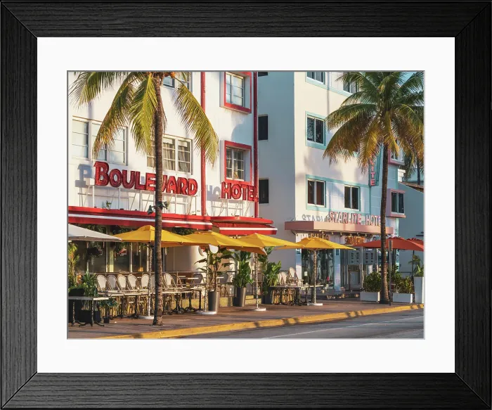 Framed Print : Hotels on Ocean Drive Art Deco District South Beach, Miami Beach, Florida, USA Framed Print : Hotels on Ocean Drive Art Deco District South Beach, Miami Beach, Florida, USA