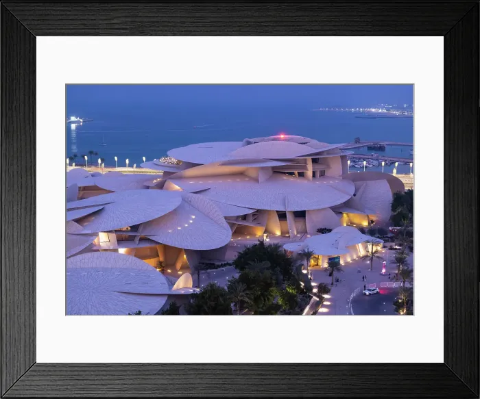 Framed Print : National Museum of Qatar by Jean Nouvel, Doha, Qatar Framed Print : National Museum of Qatar by Jean Nouvel, Doha, Qatar