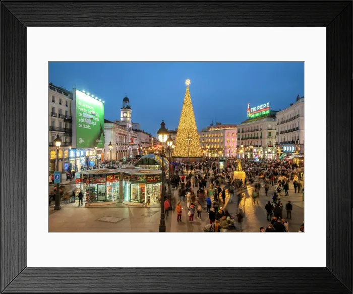 Framed Print : Puerta del Sol, Madrid, Spain Framed Print : Puerta del Sol, Madrid, Spain