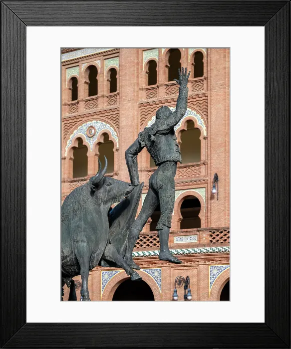 Framed Print : Statue of Spanish bullfighter Jose Cubero Sanchez, Plaza de Toros de Las Ventas bullfighting ring, Madrid, Spain Framed Print : Statue of Spanish bullfighter Jose Cubero Sanchez, Plaza de Toros de Las Ventas bullfighting ring, Madrid, Spain