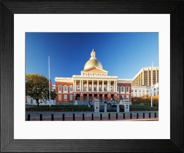 Framed Print : Massachusetts State House, Boston, Massachusetts, USA Framed Print : Massachusetts State House, Boston, Massachusetts, USA