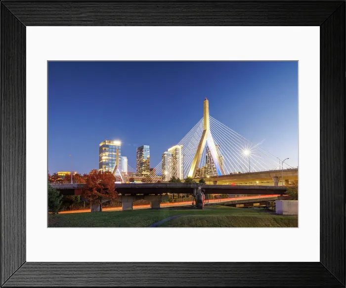 Framed Print : Zakim Bridge, Boston, Massachusetts, USA