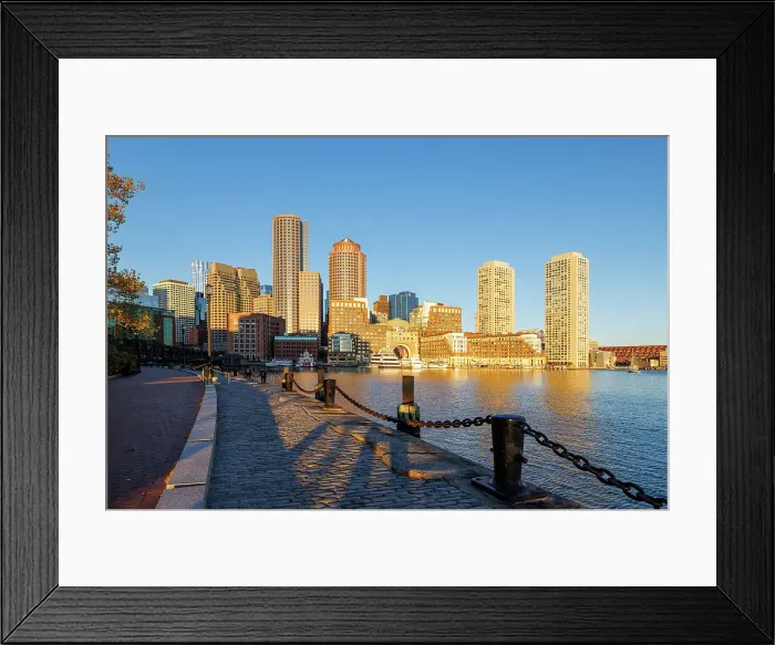 Framed Print : Boston skyline, Old Harbor, Boston, Massachusetts, USA Framed Print : Boston skyline, Old Harbor, Boston, Massachusetts, USA