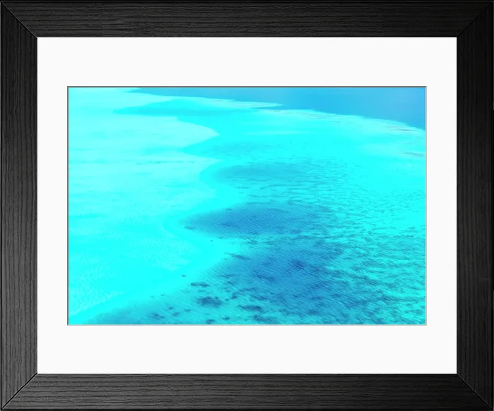 Framed Print : Sea colour detail, Taha'a, Society Islands, French Polynesia Framed Print : Sea colour detail, Taha'a, Society Islands, French Polynesia