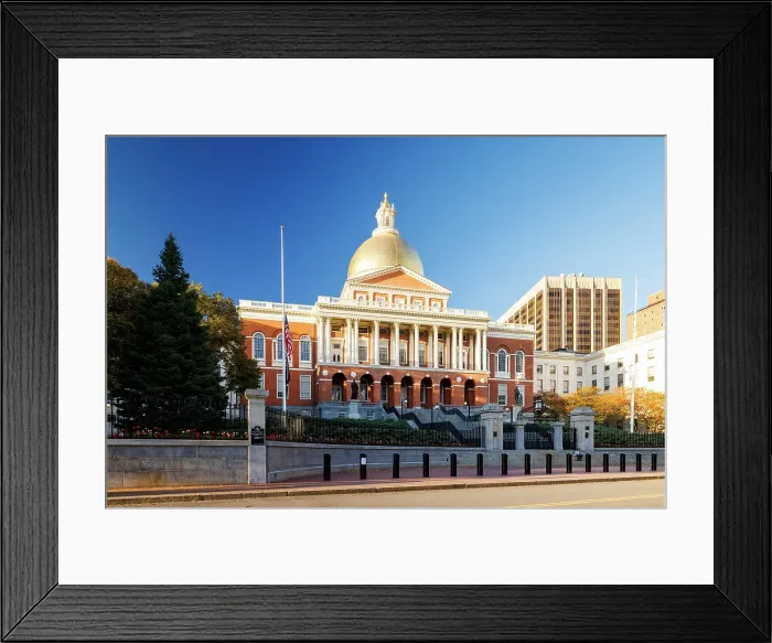 Framed Print : Massachusetts State House, Boston, Massachusetts, USA Framed Print : Massachusetts State House, Boston, Massachusetts, USA