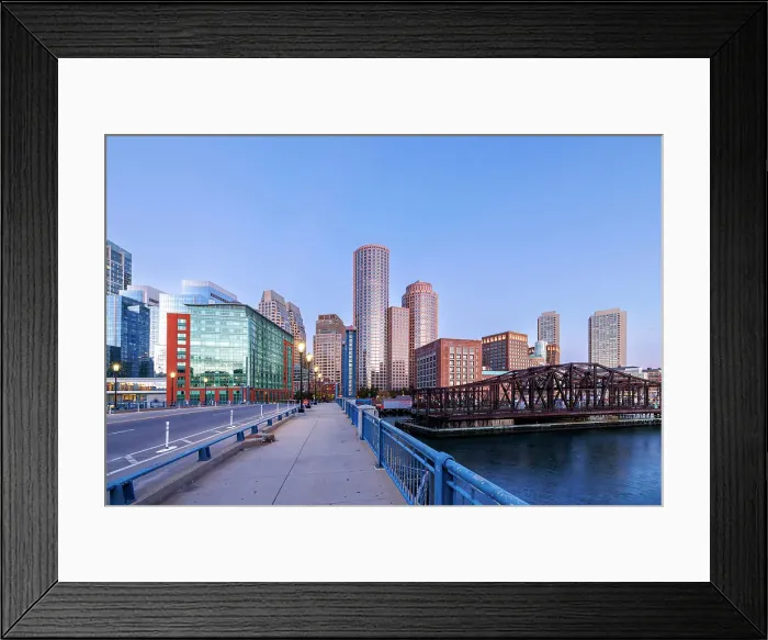 Framed Print : Boston skyline, Old Harbor, Boston, Massachusetts, USA Framed Print : Boston skyline, Old Harbor, Boston, Massachusetts, USA