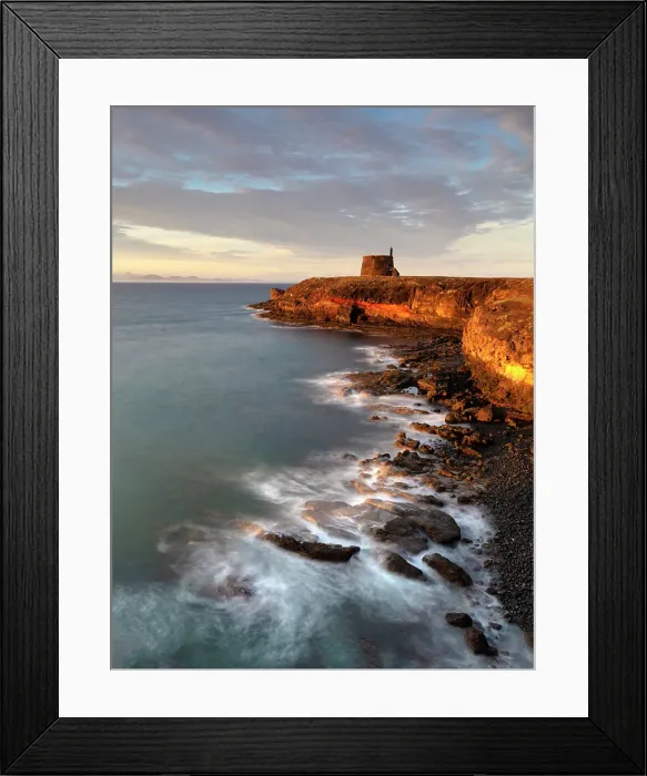 Framed Print : Castillo de Las Coloradas and coastline bathed in morning light, Playa Blanca, Lanzarote, Canary Islands, Spain Framed Print : Castillo de Las Coloradas and coastline bathed in morning light, Playa Blanca, Lanzarote, Canary Islands, Spain