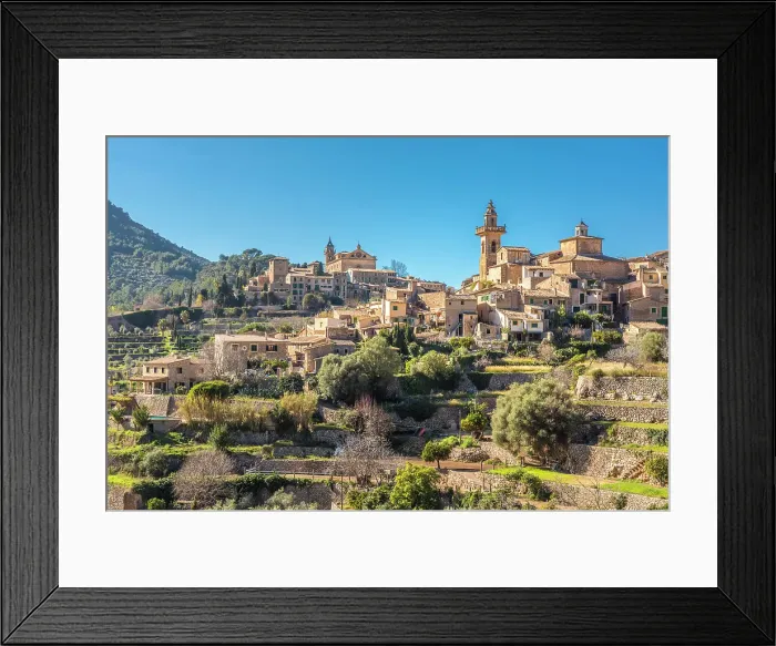 Framed Print : View of Valldemossa, Serra de Tramuntana, Mallorca, Balearic Islands, Spain Framed Print : View of Valldemossa, Serra de Tramuntana, Mallorca, Balearic Islands, Spain